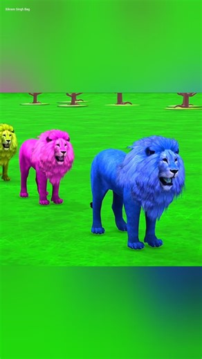 Crazy 3D Animal Slide Fun 🐮🐘🐯 | Funny Slide Short #cartoon #animation #animals #funny3danimals