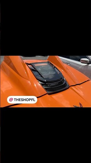 Falcon Design glass engine cover installation on a C8 Z06 Convertible