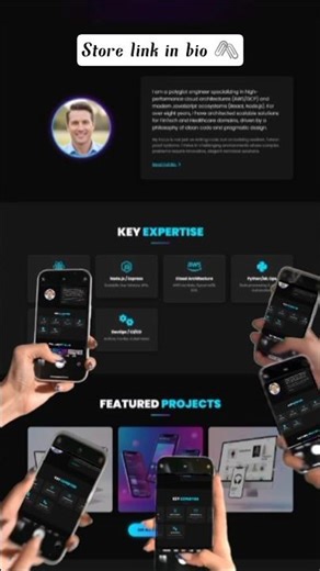 Resume Website Landing Page design