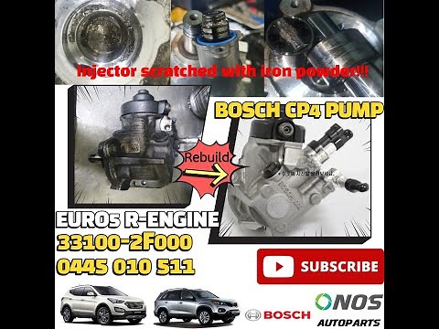 HOW TO CP4 PUMP REPAIR(BOSCH PUMP) 33100-2F000 0445 010 544/511 High-pressure pump