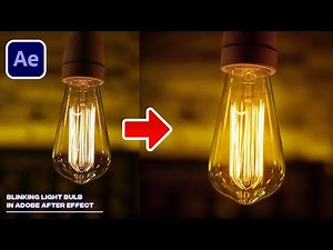 Blinking Light Buld Animation in After Effects. | Blinking Light Animation | Without Plugins. 🔥