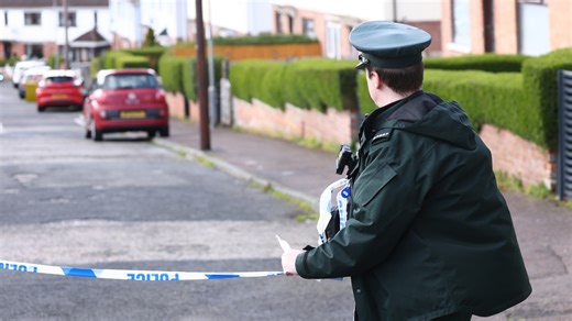Watch: PSNI respond to security alert in west Belfast