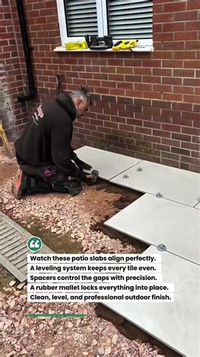 Perfect Patio Paver Leveling System! #paving #construction #tools