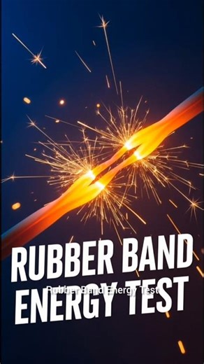 Rubber Band Energy Test#shorts #physics #diy #energy #experiment