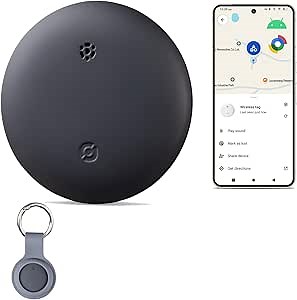 2025 Upgraded Android Air Tracker, Bluetooth Tracker Tags for Android Phones, Compatible with Google Find My Device, Item Locator for Luggage, Keys, Backpack