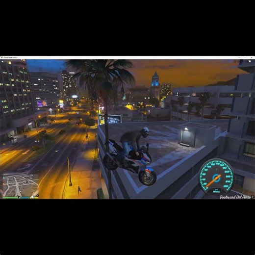 S1000RR Epic Wheelie Jump 🚔 | GTA 5#GTA5 #GTAV #BMWS1000RR #S1000RR #GTA5BikeStunts #Wheelie