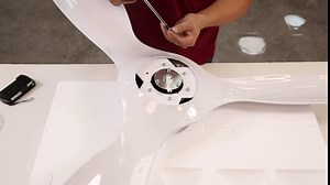 reiga 52 Inch Modern Smart Wifi Ceiling Fan with Light and Remote Control, Living Room Bedroom patio 3 Blade Ceiling Fans with Reversible Mute DC Motor, Silver