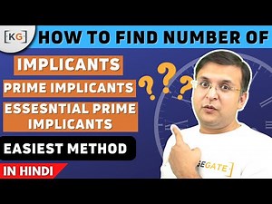 Part - 3.10 How to find number of Implicants | Prime Implicants | Essential Prime Implicant in Hindi