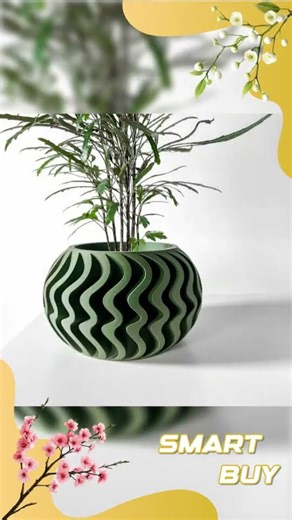 3D Printed Planter Pot: Modern Home Decor with Drainage