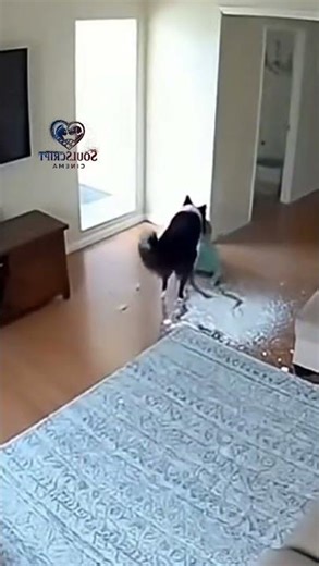 HERO DOG SAVES BABY from EXPLODING FIRE EXTINGUISHER! 🤯 DOG Instincts Caught on Camera #viralvideo