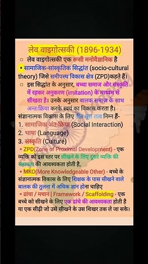 lev vygotsky ka siddhant/ZPD/MKO/Scaffolding#allteachingexams #ctetexam #tet