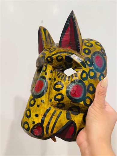 Hand-carved Wooden Mayan Jaguar Mask: Guatemalan Folk Art-handmade Craft, Handcrafted Item,handmade Artisan Product - Etsy