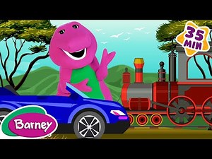 Cars, Boats, Trains, and Planes | Learn Transportation with Barney the Dinosaur | 9 Story Kids