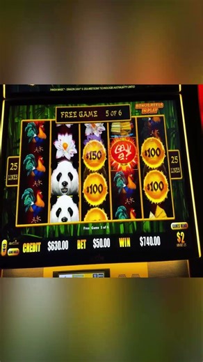 $50 BET MASSIVE JACKPOT PANDA MAGIC DRAGON LINK #shorts