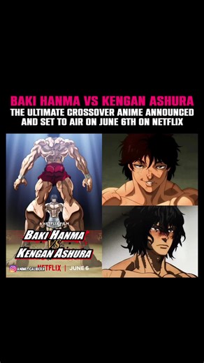 The ULTIMATE Crossover ANIME Announced by NETFLIX, Baki Hanma Vs Kengan Ashura the 2 different Anime Main Character going to fight, Anime Set to air on 6th June only on NETFLIX 🌟 Follow @ANIME_CALIBERX For Latest Anime News and Recommendation 🌟 ——————————————— #baki #bakihanma #kenganashura #thattimeigotreincarnatedasaslime #narutoshippuden #attackontitan #blackclover #hunterxhunter #bleach #mydressupdarling #oshinoko #spyxfamily #demonslayer #tokyorevengers #onepunchman #myheroacademia #class