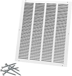 Howeall 16"W x 20"H [Duct Opening Size] Steel Return Air Grille, Air Return Vent Cover for Ceiling and Sidewall - HVAC Air Vent Covers - [Outer Dimensions: 17.75"W x 21.75"H]