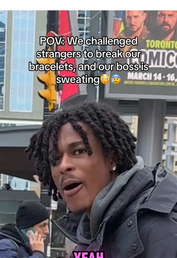 Challenging Strangers to Break Our Bracelets