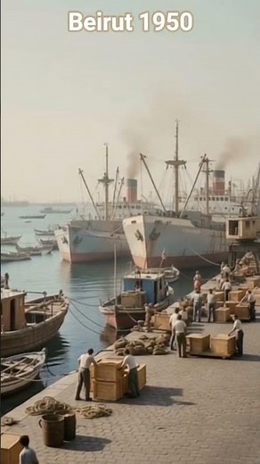 “Beirut City 1950 🇱🇧 | Vintage Lebanon | Old Streets, Souks & History”