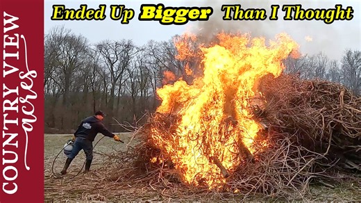 Six Months of Brush from Old Fence Rows Gone in One Day. It's time to burn this brush pile. Buy T-Shirts and Hoodies on Our Website: https://www.countryviewacreshomestead.com Our Amazon Shop full of great Homesteading items: https://www.amazon.com/shop/countryviewacres TYM North America : https://tym.world/en-us/ The Tractors we use are the TYM 2515 - 24 Horsepower compact tractor TYM T654 - 67 horsepower compact utility Tractor J.I. Case 730 (1961) Allis Chalmers D17 Series 1 (1959) E-mail us a