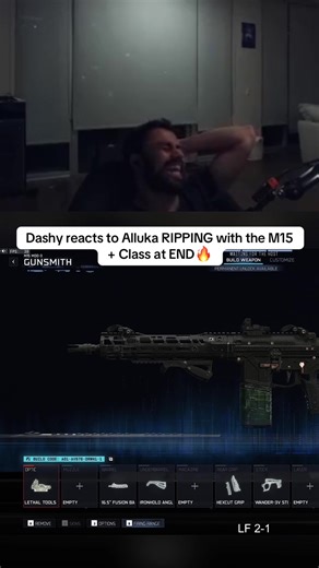 Dashy reacts to Alluka RIPPING with the M15 Class at END🔥 #blackops7 #bo7 #callofdutyleague #cdl