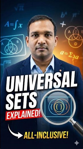 Master Universal Sets in One Shot 🎯⚠️ Don't Skip This Universal Sets are the "Boss" of Set Theory! 👑