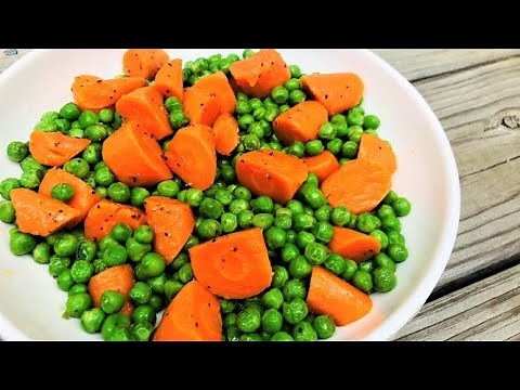 Classic Buttered Carrots and Peas in 5 Minutes | Carrots and Peas