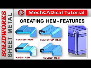 HEM - Features with Detail Description In SolidWorks Sheet Metal
