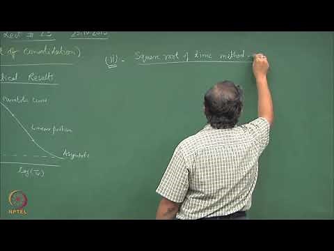 Week 12: Lecture 28: Coefficient of consolidation