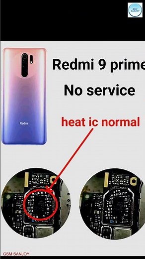 Redmi 9 Prime No Service Repair Solution Heat IC Normal #gsmsanjoy