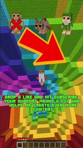 Los Tralaleritos Team || Rainbow Dropper Fall Pt 2! #minecraft #minecraftmeme