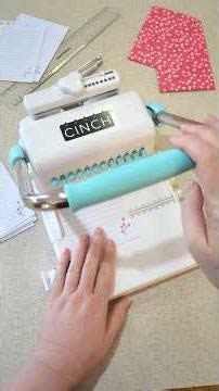 Binding an A6 notebook with the Cinch binding machine #handmadecraft