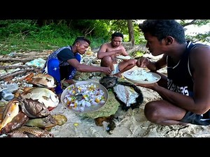 Ang mga sariwang huli😋 luto agad sa tabing dagat | CATCH AND COOK