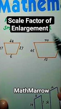 How to find Scale Factor for Enlargement @MathMarrow