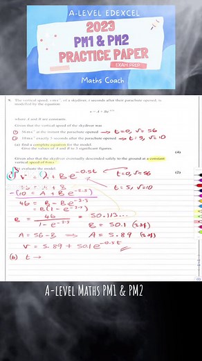 A-Level Maths Practice Paper for 2023 exam #alevel #maths #exam #predictedpaper #students
