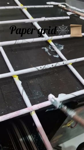 paper grid tutorial🕸📜 #fypシ゚viral #diy #youtubeshorts #foryou #youtube