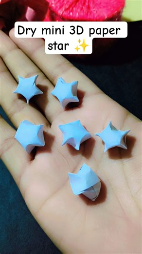 dry mini 3D paper start ✨step by step#shorts