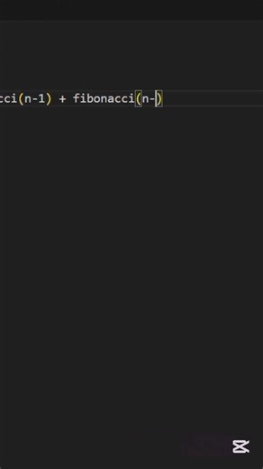 Fibonacci in python #fypシ゚viral #capcut #coding #fy #fybro
