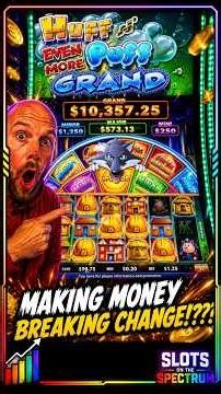 I Put $100 In Just to Break Change... 🤯 Huff N' Even More Puff Grand Surprise! #slotsonthespectrum