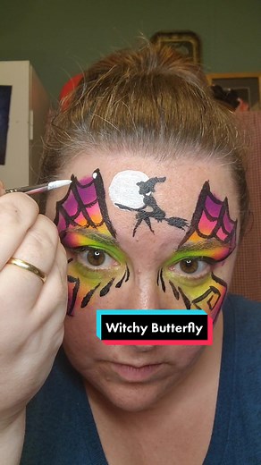 Witchy Butterfly Face Painting Design Tutorial