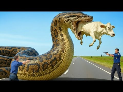 Rescuing a Mother Cow from a Monster Python | The Grip Was Insane