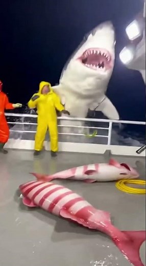 500lb Peppermint Angelfish FLOOD the Deck… Then SHARK + ORCA HIT the Rail😱