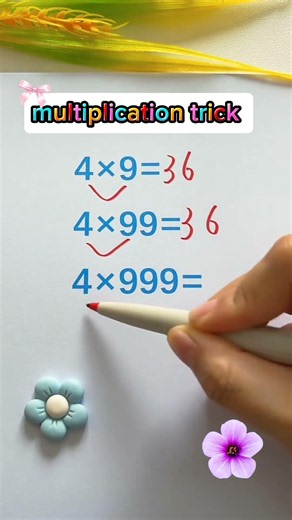 Master this simple multiplication trick to solve math problems in seconds! 🧠✨ #math #hacks #mathhack