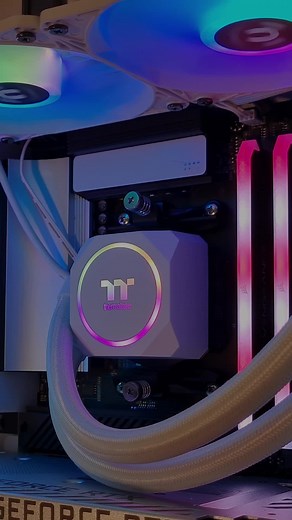 Montech Air X Showcase Build #whitepc #gaming #gamingpc #pcbuild #rgb #shorts #rtx