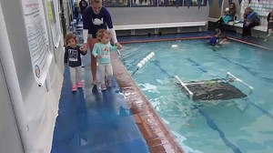 Twin 2 year olds take their Survival Test at the same time ... SUCCESS X TWO ! | Watersafe Swim School