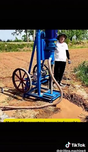 You thought digging a well was difficult, but this machine makes you a well digging master in seconds#water #drillingrig #machine #machinery