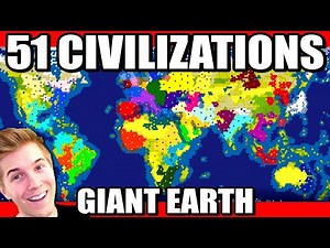 All 51 Nations Battle on a Giant Earth Map! (Civilization)