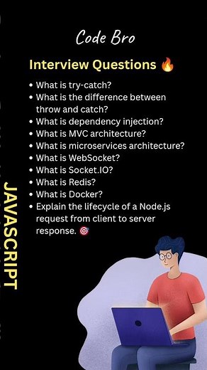 Top 10 Node.js & Backend Interview Questions 🔥 | Docker, Redis, MVC & WebSocket