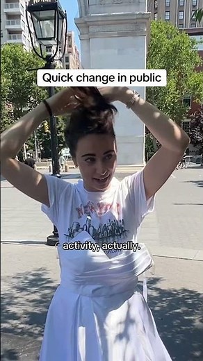 Changing Outfits in Public Like It's Nothing: Into a Wedding Dress!