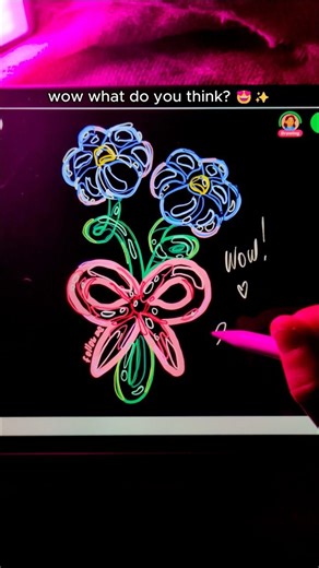 follow me, let’s make magic! 💥 #neonart #duoart #creative #artchallenge