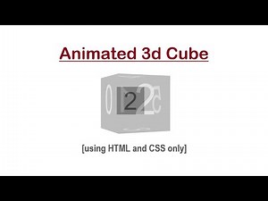 3d Rotating Cube Animation Using HTML5 CSS3 | CodeEra | HTML & CSS